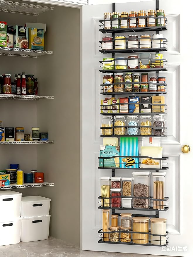Moforoco 9-Tier Over The Door Pantry Organizer, Pantry Organization and Storage