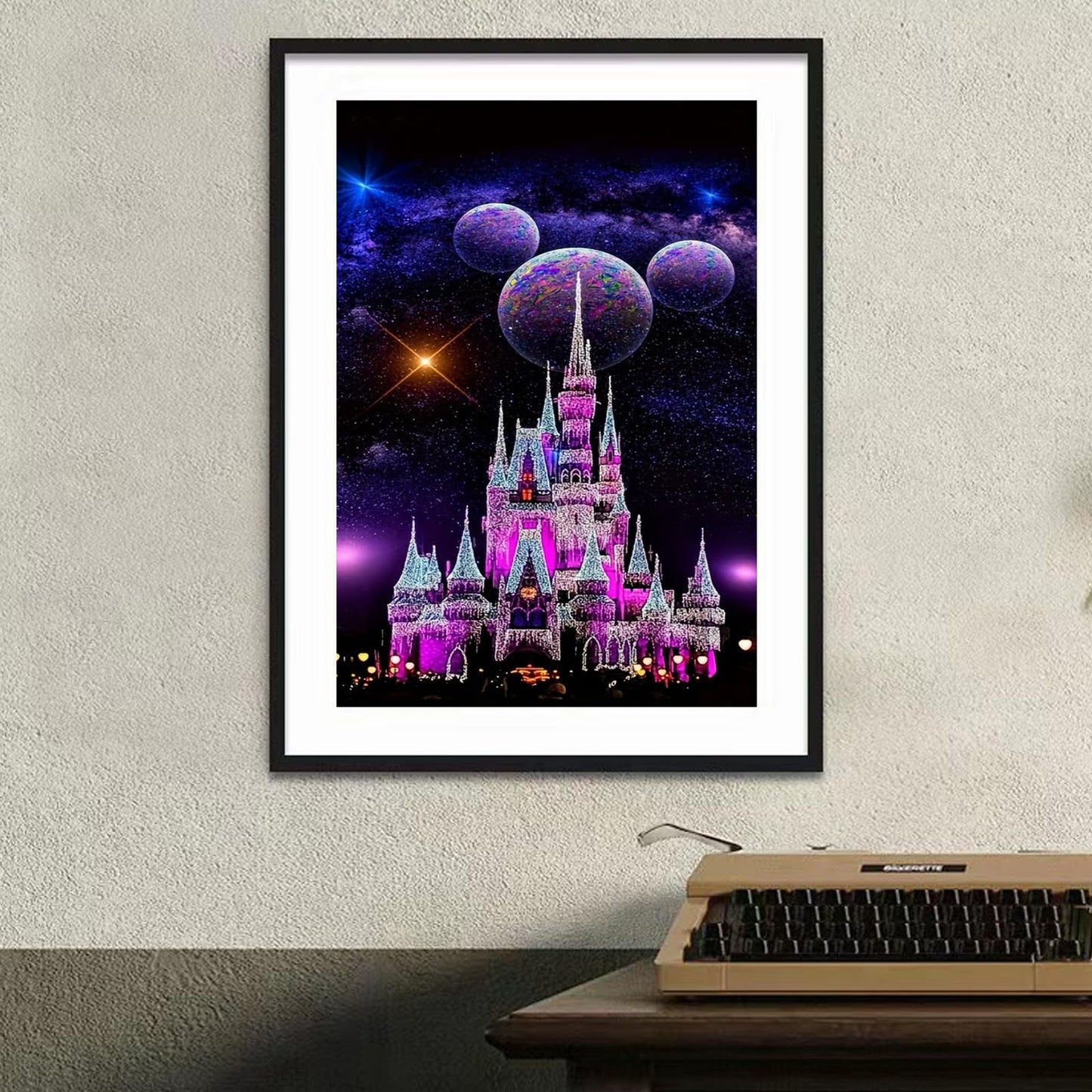 LumiCraft Starry Castle Diamond Art Kits for Adults, Cartoon Diamond Painting Kits, 5D Full Drill Crystal Rhinestones Art Kits for Beginner Home Wall Decor 12x16in