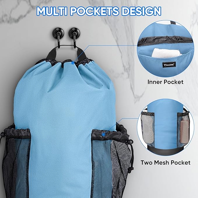 BALEINE 120L Laundry Bag Backpack, 900D Oxford Fabric Large Travel Laundry Bags