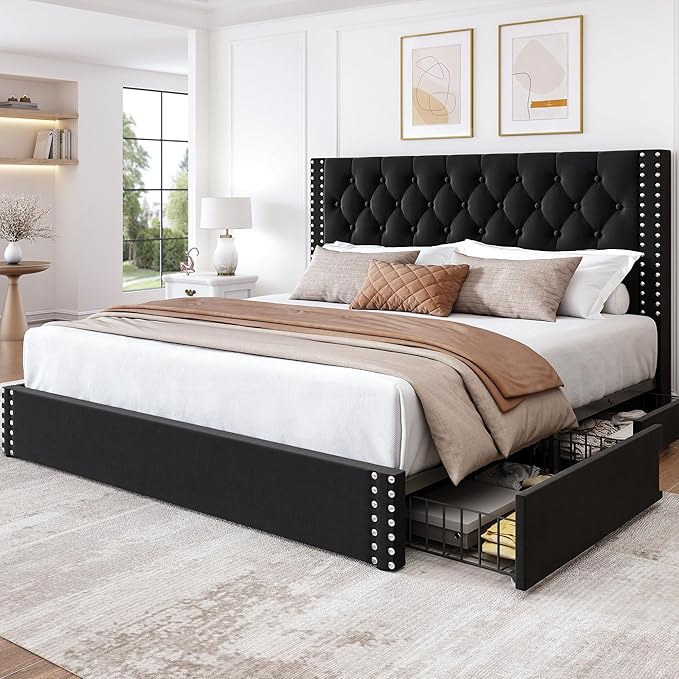LARMACE King Size Bed Frame