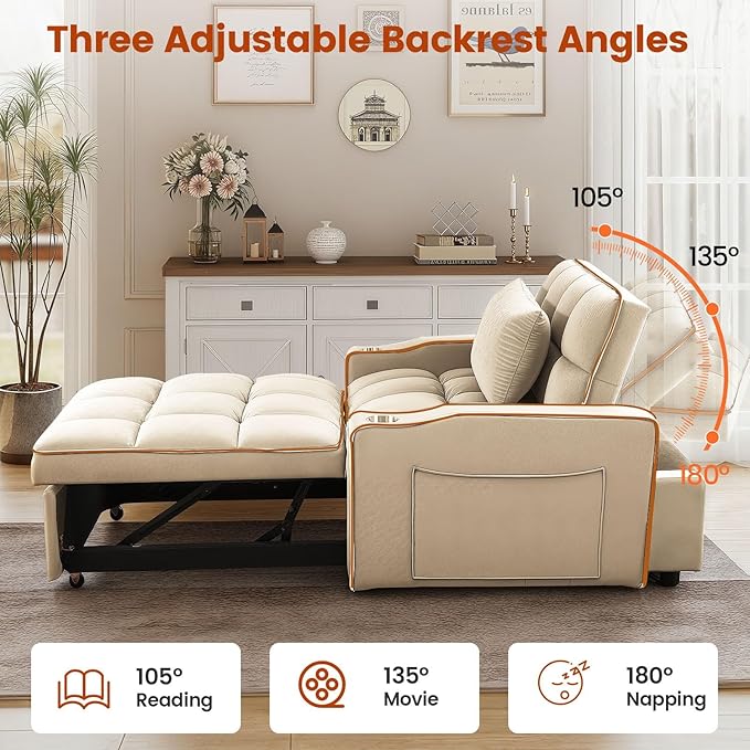 Convertible Sleeper Chair, Chairs Bed Sleepers