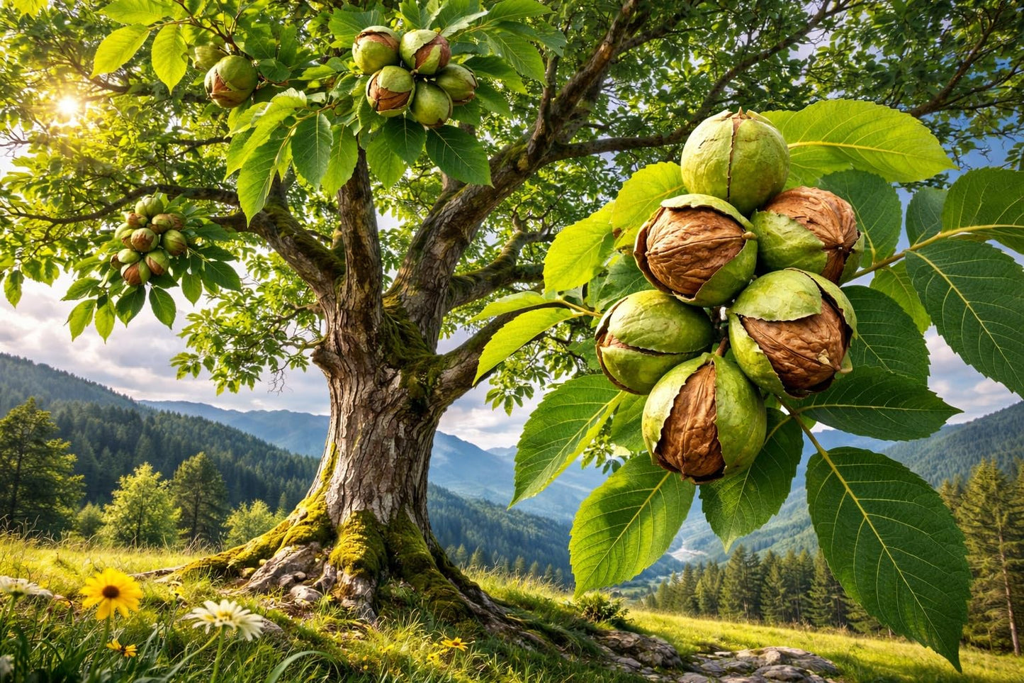 Carpathian Walnut Tree Live Plants (Juglans regia) – Cold Hardy, High-Yield English Walnut Nut Tree – Fast Growing, Premium Hardwood Producer – Ideal for Homesteads & Orchards (5 Trees)