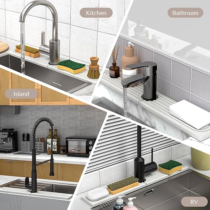 Stone Faucet Mat for Kitchen Sink