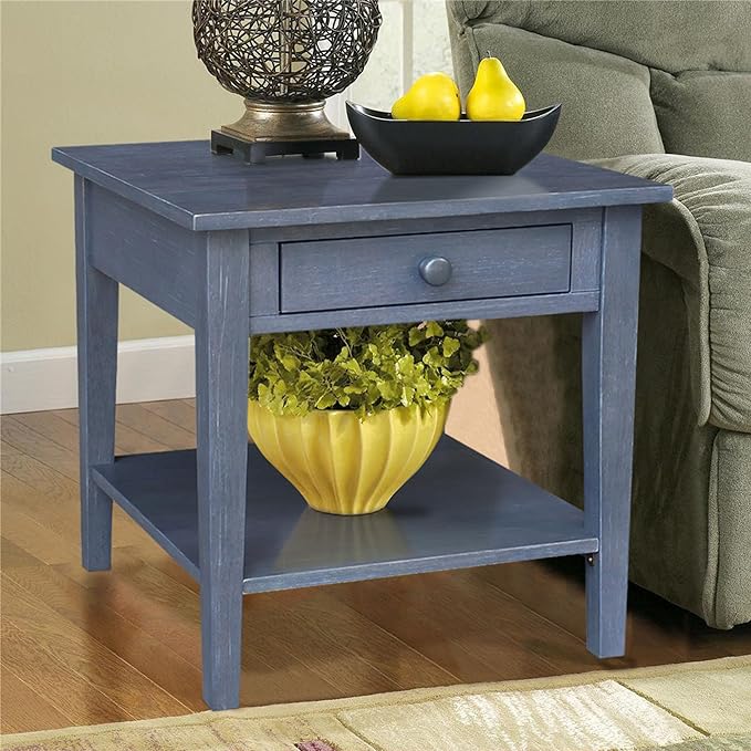 IC INTERNATIONAL CONCEPTS Spencer Gray Wood End Table