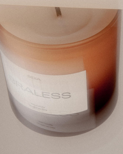 SIDIA - Braless Natural Candle (Bamboo, Amber, Guaiac Wood) | Luxury Clean Beauty + Non-Toxic Fragrance (8 oz | 240 g)