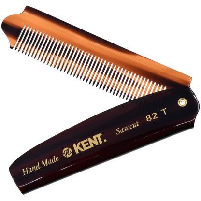 Kent Brushes Handmade Combs Large Folding Pocket Comb for Men