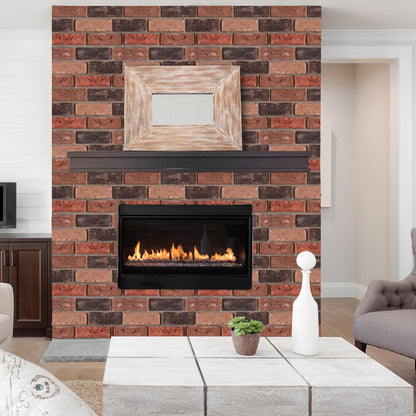 szgwtk 3D Wall Panels Peel and Stick,Faux Brick,Waterproof Self Adhesive Decorative Wall Panelsfor Interior Wall Decor,Living Room,TV Background,Study Room,Fireplace,Bedroom 10 Pcs 30x30cm