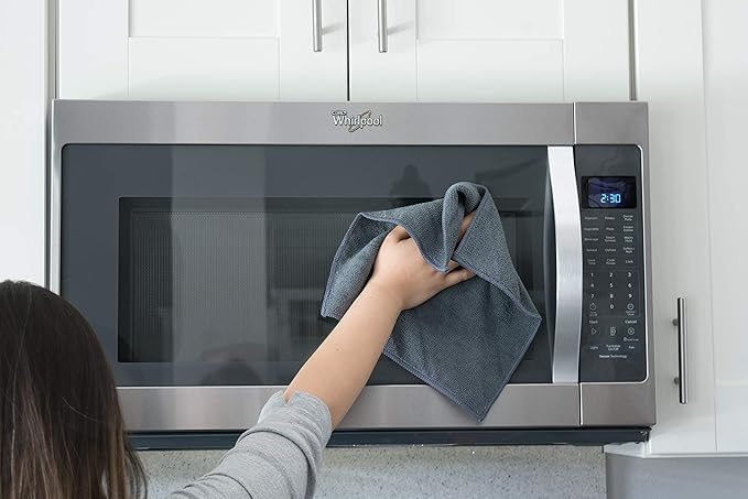 Microfiber Cleaning Cloths, Attract Dust Like a Magnet, Use Wet or Dry