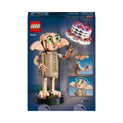 LEGO Harry Potter Dobby the House-Elf Building Toy Set - Movable Wizarding World Character Figure - Gift for Mothers & Kids' Bedroom Decoration for 8+ Year Old Girls, Boys, Teens - 76421