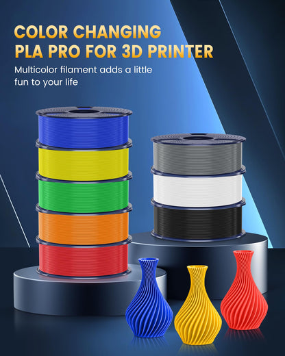 SUNLU PLA+2.0 3D Printer Filament, Upgrade PLA+ 1.75mm, Tougher and Stronger, Neatly Wound, Dimensional Accuracy +/-0.02mm, 1KG Spool(2.2lbs), Black