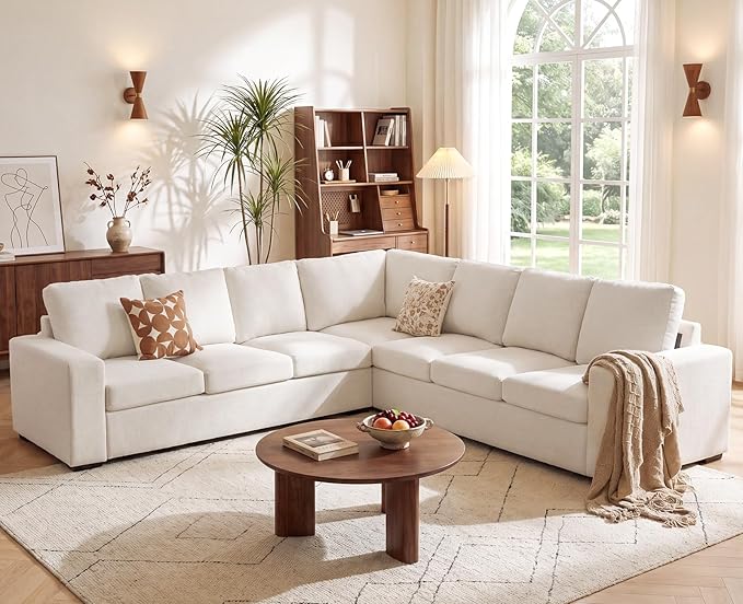 ABCASA Oversized Modular V Shaped Sectional Couches
