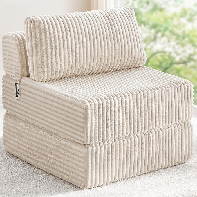 Convertible 4-in-1 Folding Sofa Bed Pocket Coils+Foam Fill Medium Support