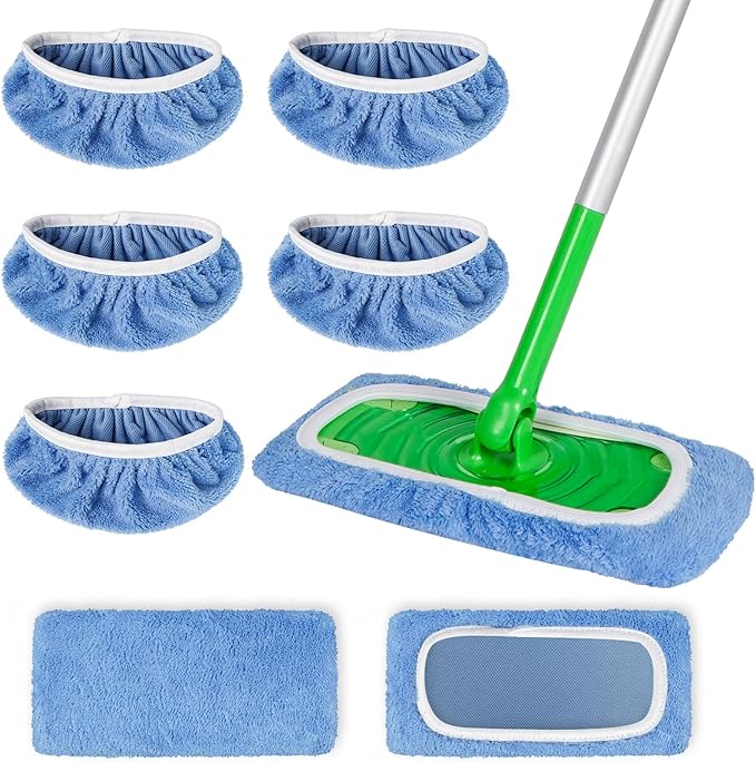 5 Pack Reusable Microfiber Mop Pads Compatible