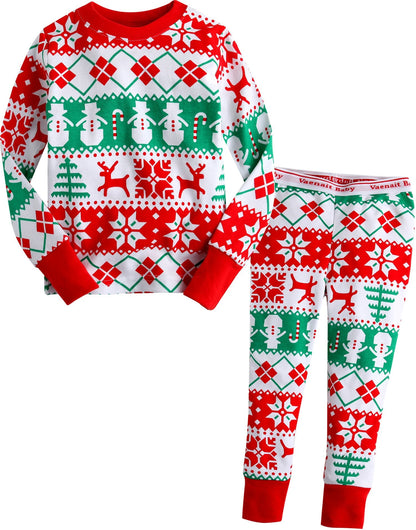 Vaenait Matching Christmas Pajamas For Family Xmas Pjs Holiday Matching Sets Snow Flower K'I'D S