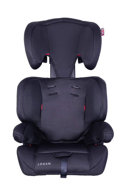 Cozy N Safe Logan Group 1/2/3 Car Seat 9-36kg, 9 Months to 12 Years, 5 Point Harness, Forward Facing, Side Impact Protection, Adjustable Headrest, Lightweight, Child, Toddler Car Seat - Black/Grey