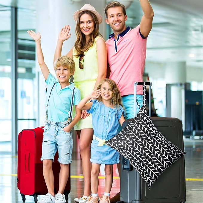 Shappy 2 Pcs Large Travel Laundry Bag Washable Waterproof Wet Dry Large Dirty