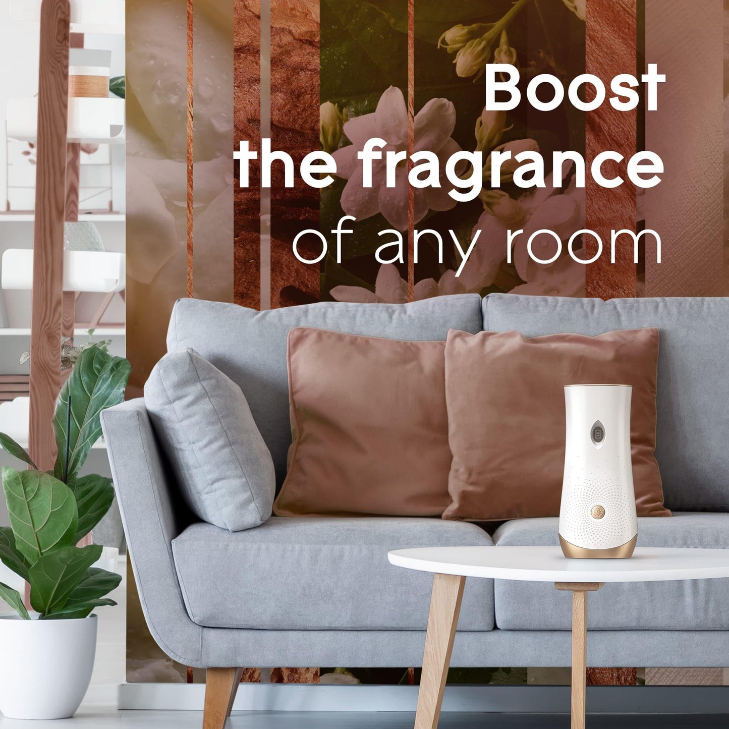 Glade Automatic Air Freshener Refills, Room Spray & Odour Eliminator, Sandalwood & Jasmine, Pack of 4 (4 x 269 ml)