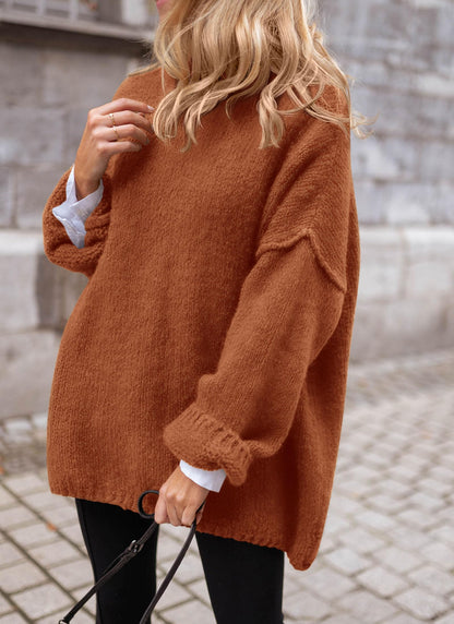 PRETTYGARDEN Oversized Sweaters for Women 2025 Chunky Turtleneck Sweater Fall Clothes Long Sleeve Tops Winter Clothing