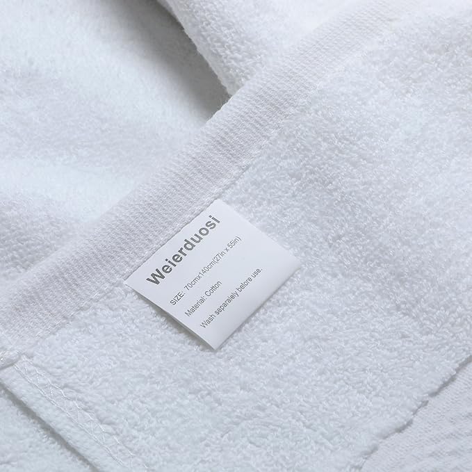 Cotton Bath Towels Set, 2-Piece Set Super Absorbent Quick Drying, Suitable