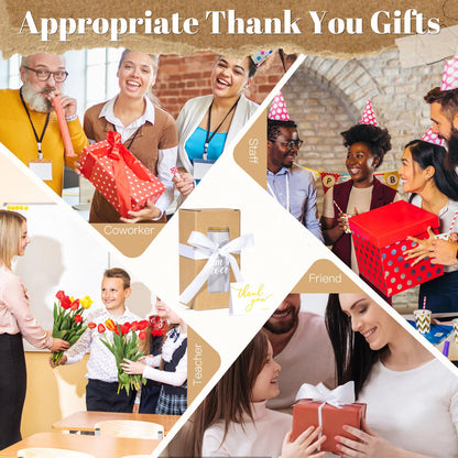 12 Set Employee Appreciation Gifts Bulk, Thank You Gifts for Coworker Staff Teacher Nurses Team, 16oz Can Shaped Beer Glass Cups Gift Box with Card for Women Men, Teacher's Day/Nurses Week