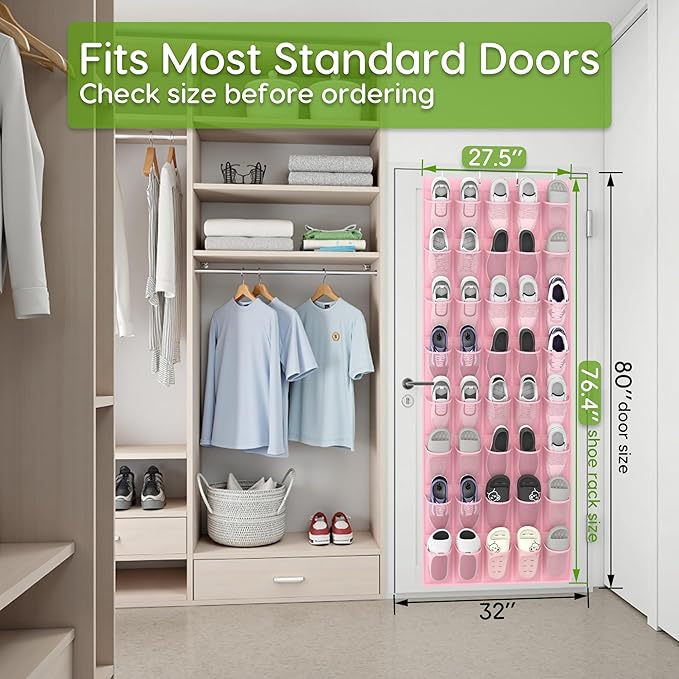 Unjumbly Over the Door Shoe Organizer