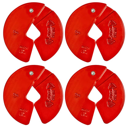 Micro Gainz Dumbbell Fractional 1.25lb Weight Plate, Ideal for Micro Loading, (Choose Color) 4 Piece Fractional Weight Plates, Designed for Dumbbell Training, Made In USA (Red)