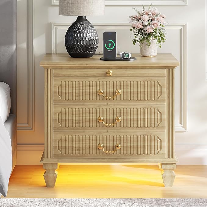 FREDEES 25.6'' Wide Bedside Table