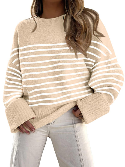 LILLUSORY Women's Oversized Sweaters Fuzzy Chunky Warm Pullover Sweater