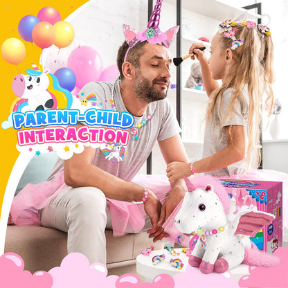 EUCOCO Unicorn Gifts for Girls Age 3-8, Unicorn Soft Toys for 3 4 5 6 7 Year Old Girls Stuffed Animals for Kids for 3-8 Year Old Girl Toys Kids Toy Age 3-8 Birthday