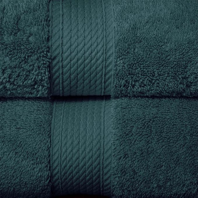 SUPERIOR Egyptian Cotton Pile 10 Piece Towel Set, Includes 2 Bath, 4 Hand