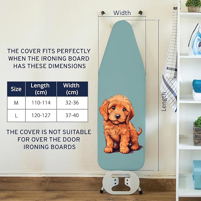 Encasa XO Ironing Board Cover and Pad 42"x14"