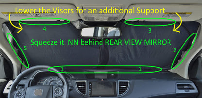 Sunshades Window Sunshade for car Sun Shade Windshield car Windshield Sun Shade Shades for Front Automotive Windows Sun Visor (XL)