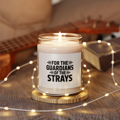 for The Guardians of The Strays Scented Soy Candle, 9oz Glass Jar, Natural Aromas for Animal Lovers, Gift Idea