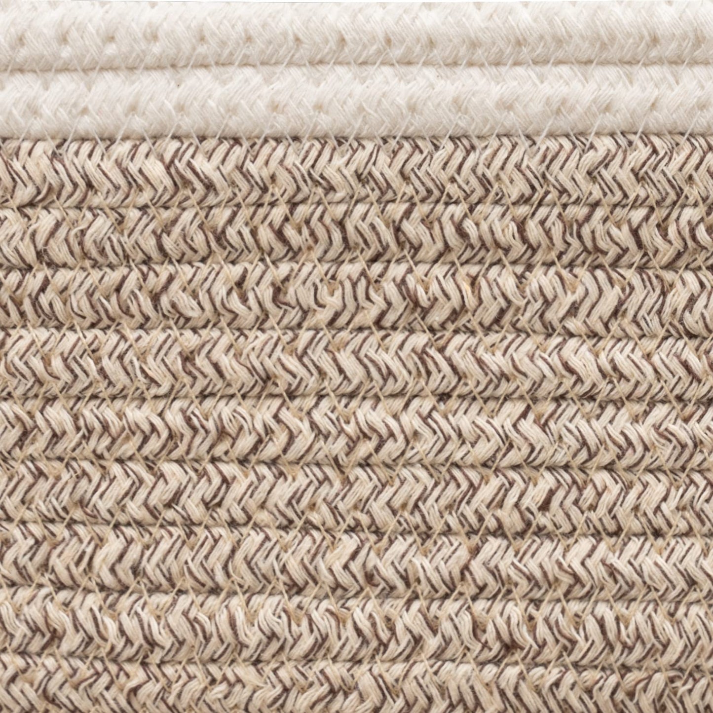 LA JOLIE MUSE Storage Baskets, Cotton Rope Woven Bathroom Storage Basket Set of 3, Small Basket Box Organizer Bins With Handles