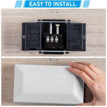 Wired Doorbell Chime, 16V 10VA Front and Rear Door Chime for Home Wall Inside, Compatible with Doorbell Botton and Transformer, Two Loud Sounds