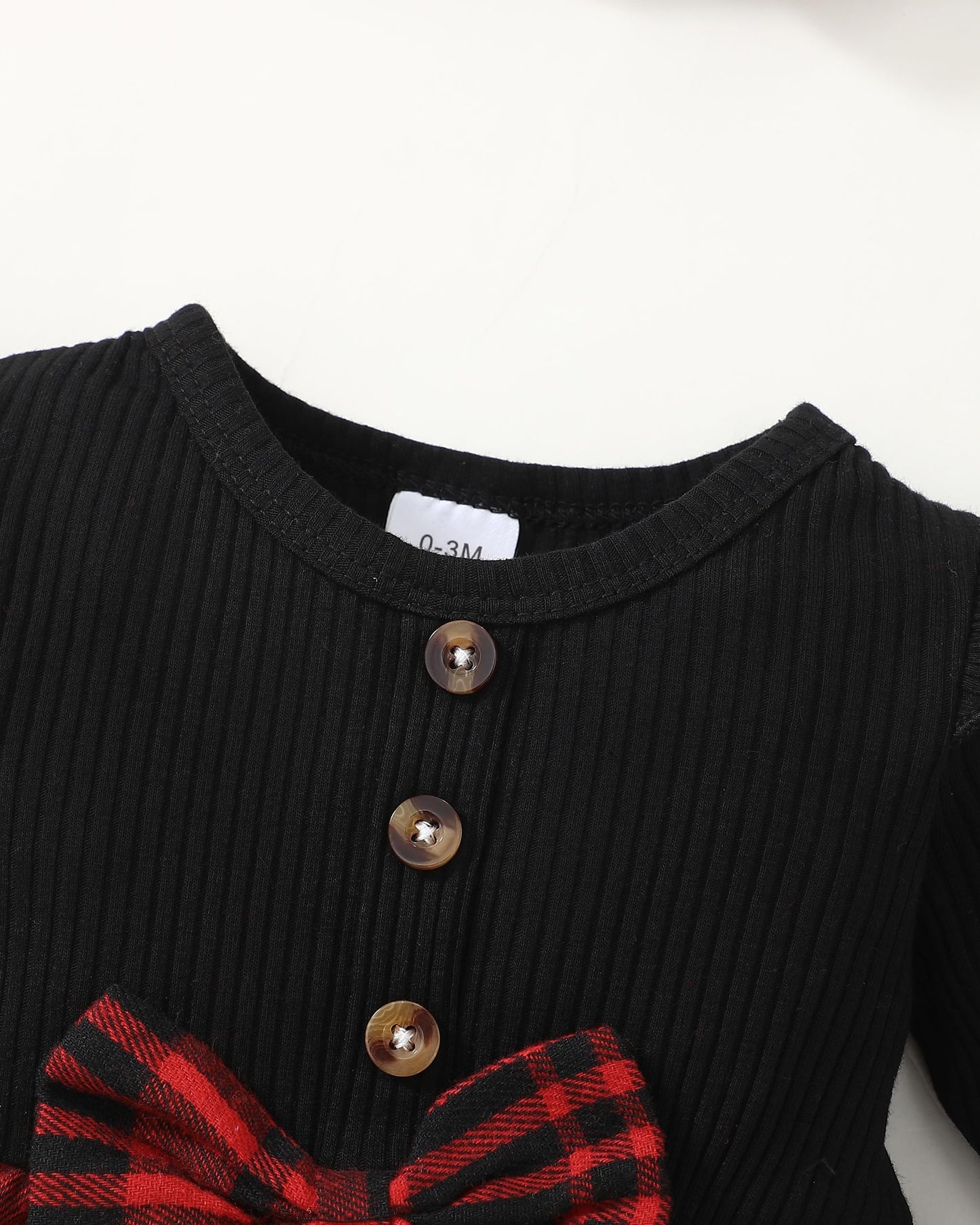 Baby Girl Christmas Outfits 6-9 Months 9-12 Month Girl Clothes Infant Girls Winter Dress Fall Spring Gifts Ribbed Ruffle Long Sleeve Red Plaid Dresses for Girls