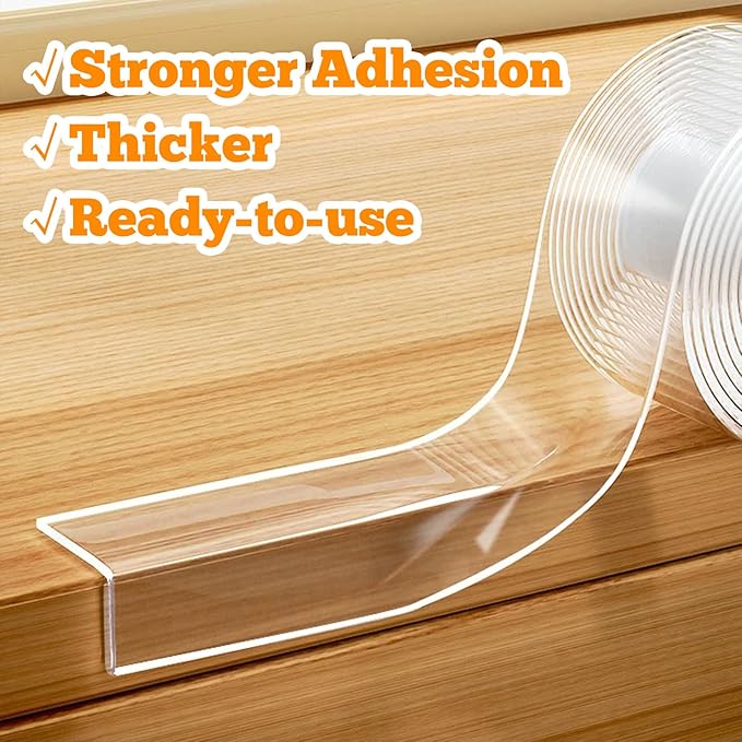 Corner Protectors Baby Proofing, 2 in x 6.6ft Clear Edge Protector Strip