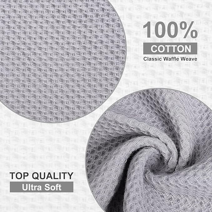 Homaxy 100% Cotton Dish Cloths, 8 Pack