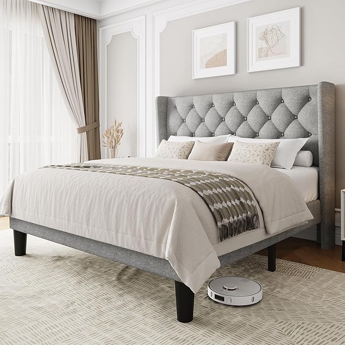 Einhomn Queen Size Platform Bed Frame
