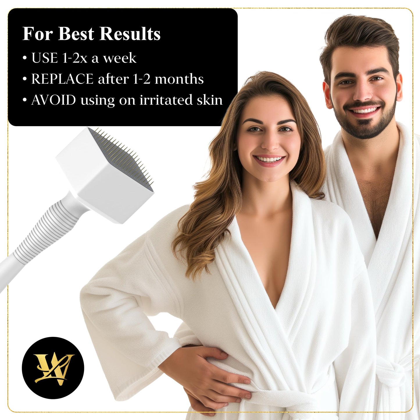 Derma Stamp Microneedle Roller For Face, Derma Roller for Beard, Microneedling Roller | For Women and Men | Micro Needle Roller For Face Scalp Derma Stamp 0.25mm
