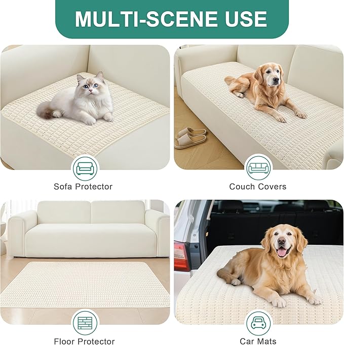 Foxdecor Couch Cover Sofa Covers Washable, Dog Bed Cover Couch Covers