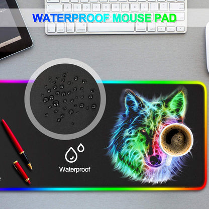 trvaago RGB Gaming Mouse Pad, 31.5 x 12 inches, Multicolor, Rubber