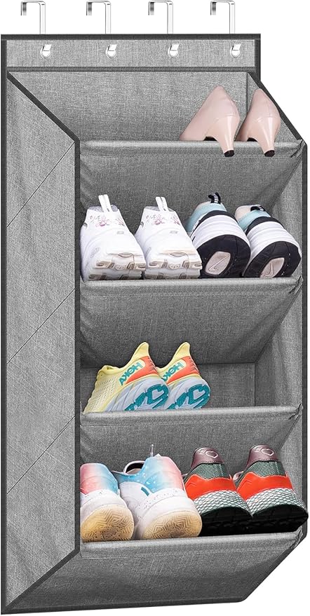 SLEEPING LAMB Over the Door Shoe Organizer