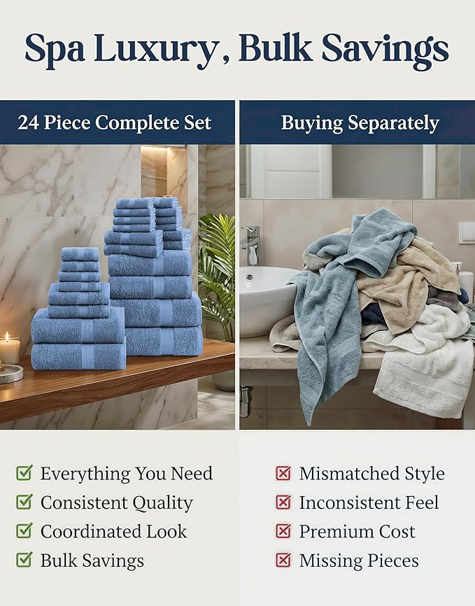 Lane Linen Bath Towel Set