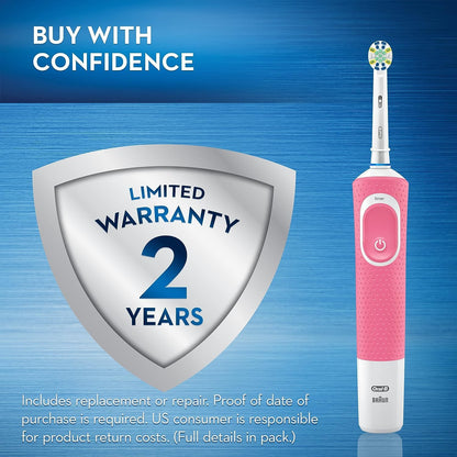 Oral-B Vitality FlossAction Electric Toothbrush with Replacement Brush Head, Black