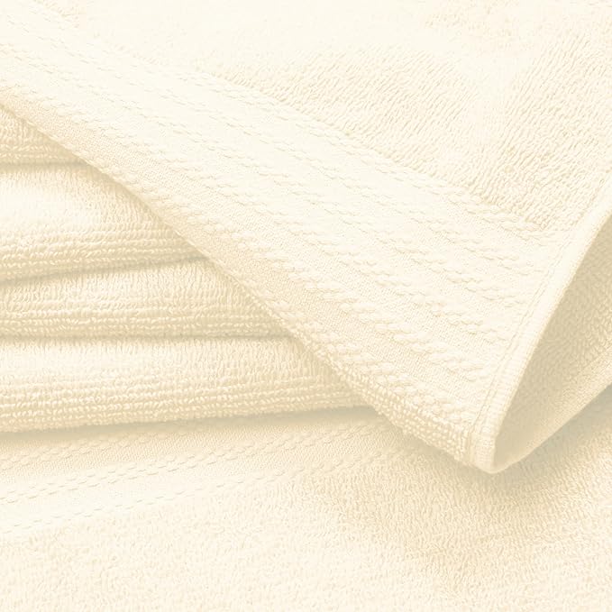 GLAMBURG Ultra Soft 6-Piece Hand Towel Set 16x28-100% Ringspun Cotton