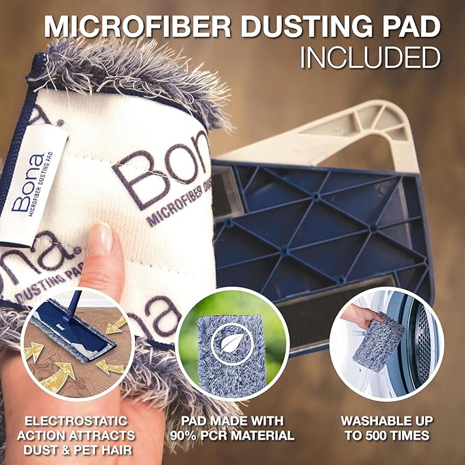 Bona Microfiber Pad 3-Pack includes Dusting, and Deep Cleaning Pad,