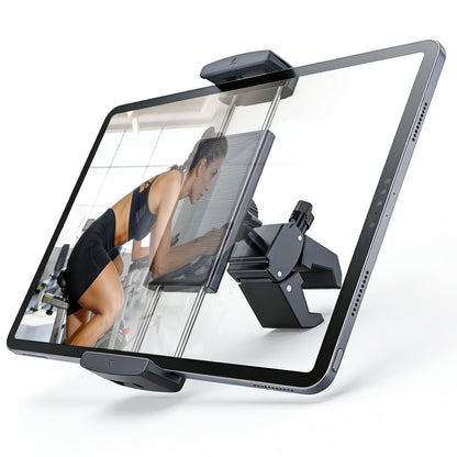 VasSmtCPH Spin Bike Tablet Holder Super Crab Handlebar Climp Mount for Gym,Treadmill,Stroller,Handlebar,Shopping Cart,Golf Cart Compitable with 4.7~12.9" iPad Switch iPhone e-Reader