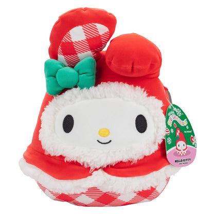 Squishmallows Original 8-Inch Hello Kitty: My Melody Christmas Plush - Official Jazwares Sanrio - Collectible Soft & Squishy Stuffed Animal Toy- 2025 Limited Edition Gift for Kids, Girls & Boys