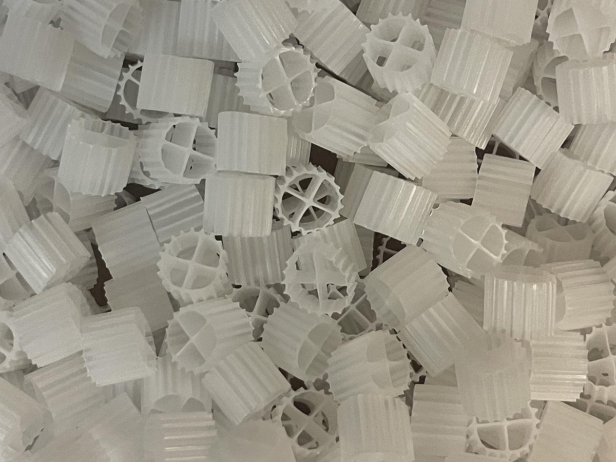 K1 Bio Filter Media Moving Bed Biofilm Reactor (MBBR) for Aquaponics, Aquaculture, Hydroponics - Ponds - Aquariums by Wholesale Koi Farm, (2 Cubic Feet)